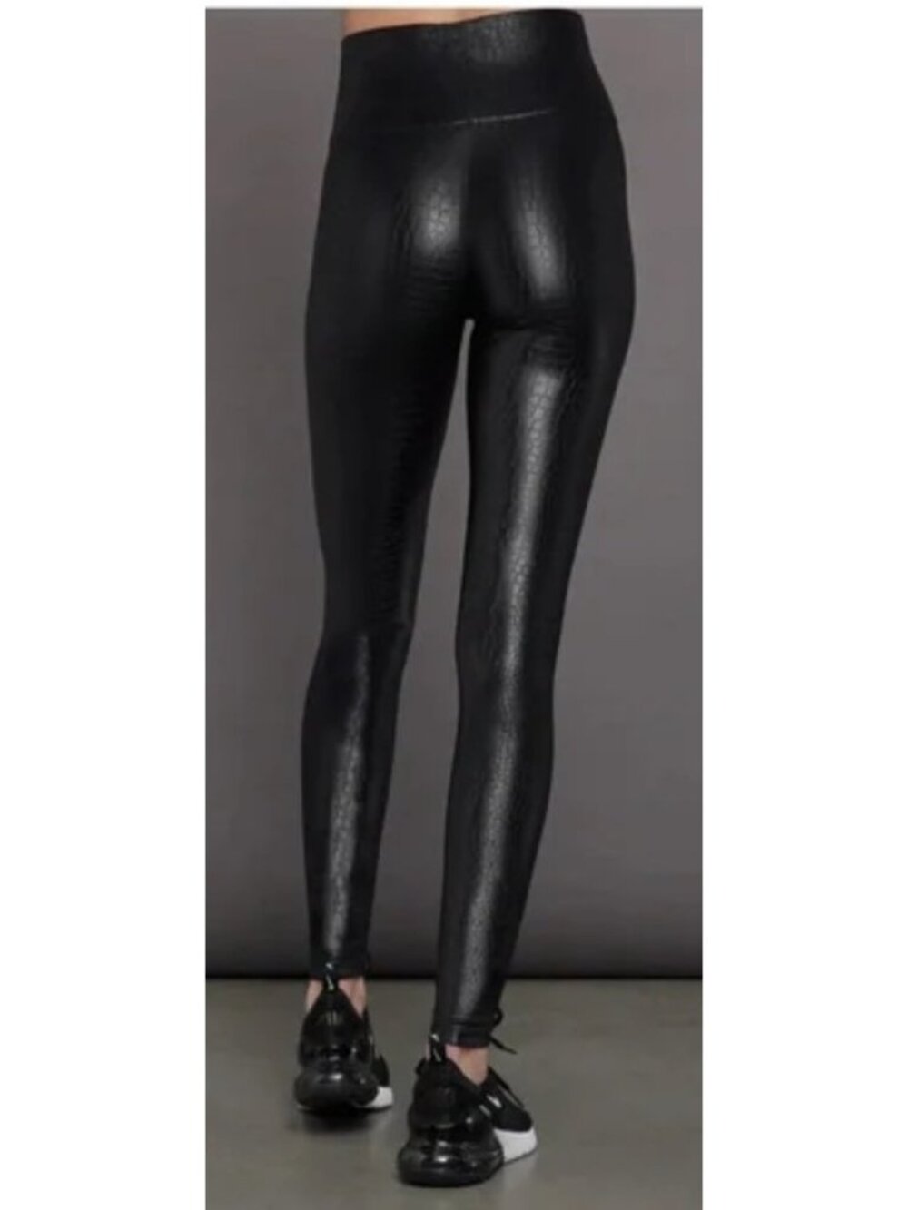 Carbon38 Crocodile Takara Shine High Rise Leggings Womens L Black Full Length